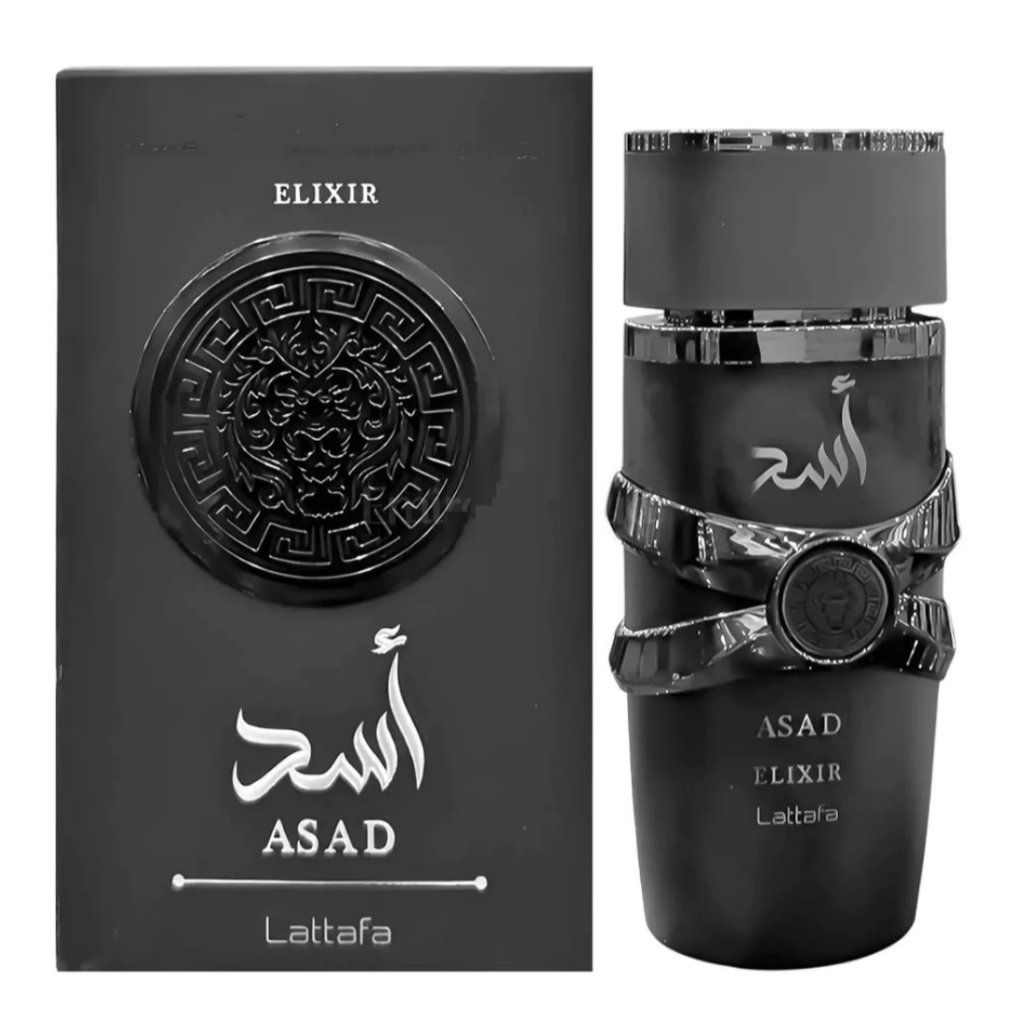 ARABIC LATTFA PERFUME ASAD BLACK BROWN BLUE ELIXIE PERFUME 100ML ...
