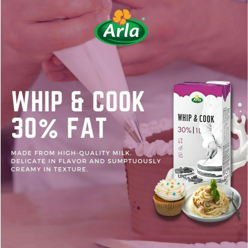 Arla Pro. Premium Whip & Cook Cream 1L 1Kg 1 l 1 kg 1 litre Cooking ...