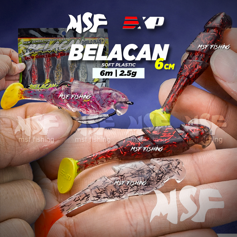 [MSF] EXP Belacan 6cm Soft Plastic | 2.5g Umpan Tiruan TPE SP Haruan ...