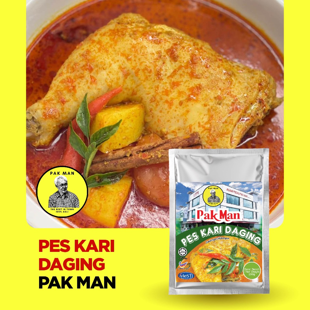 Pes Kari Daging Pak Man - Beef Curry Paste Pak Man | Shopee Malaysia