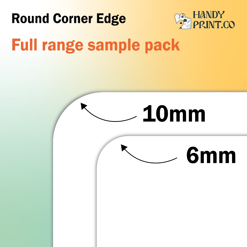 (Add on) Round Corner Edge Finshing l Wedding card/ business card ...