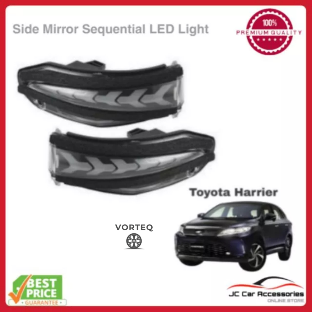 VORTEQ Toyota Harrier 60 2013-2018 Side Mirror Sequential Turn Signal ...