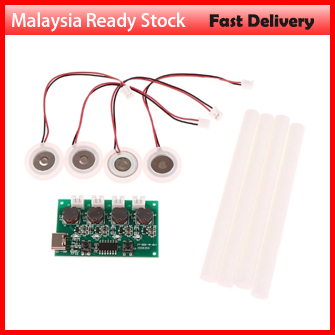 DC5V Type-C Mini Humidifier DIY Kits Mist Maker Driver Circuit Board 4 Fogger Atomization Film Sheet Oscillag Module