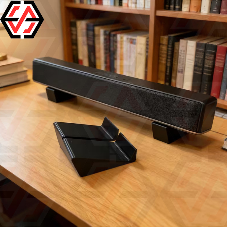 Angled Soundbar Riser Stand Mount Tilted Bracket Holder Sonos Bose JBL ...