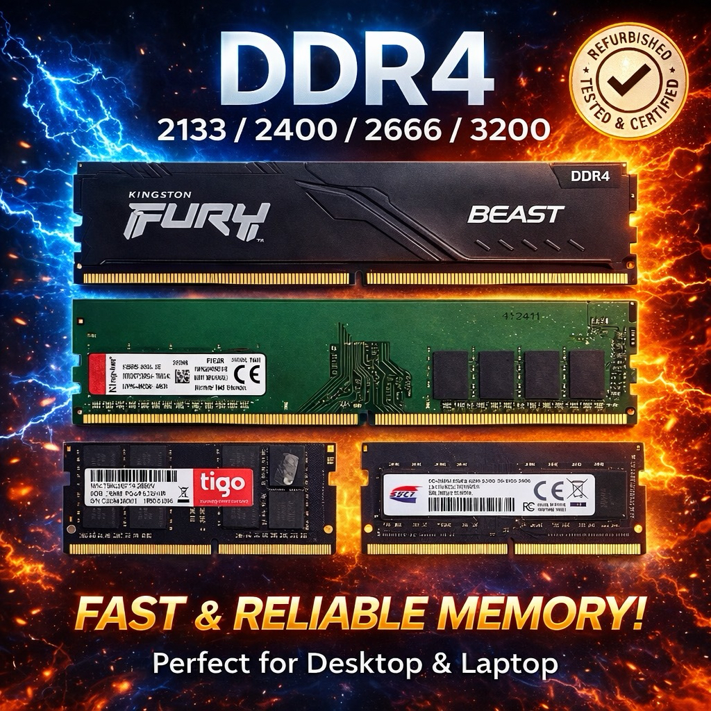 [Local Stock] MIX Brand DDR4 USED 2133Mhz 2400Mhz 2666Mhz 3200Mhz 4GB ...