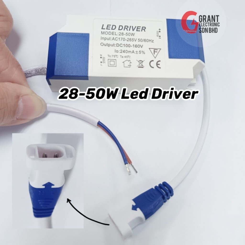 Led Driver 28-50W For Led Ceiling Panel | Shopee Malaysia