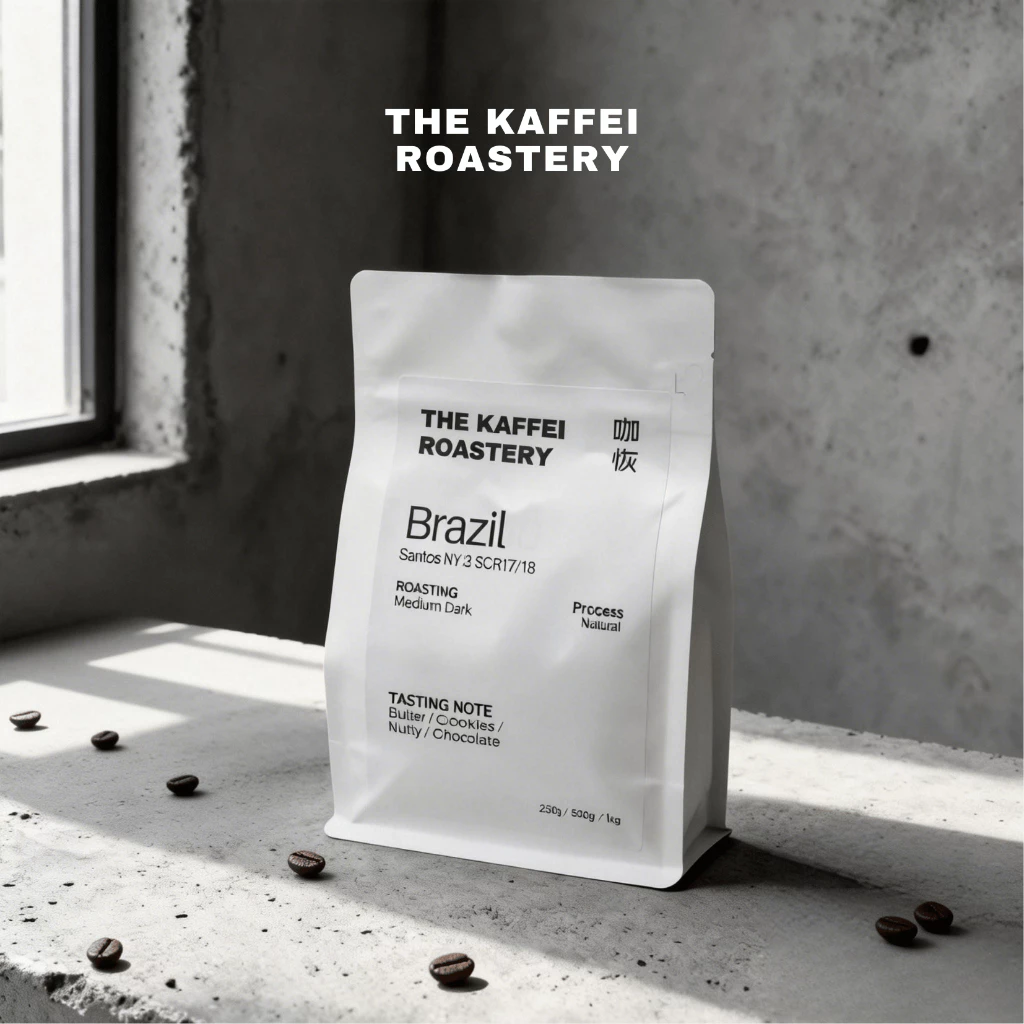 Kaffei Roastery Brazil Santos NY 2/3 SCR 17/18 – specialty coffee beans Malaysia