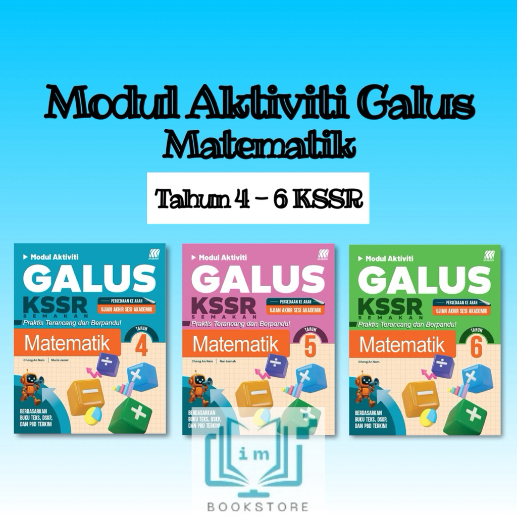 Sasbadi 2026 • Modul Aktiviti Galus Matematik Tahun 4 - 6 KSSR | Shopee ...