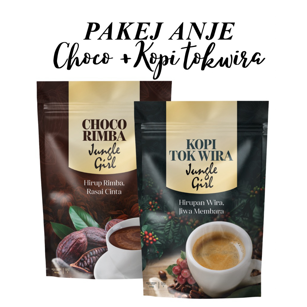 [PAKEJ ANJE] KOPI TOK WIRA + CHOCO RIMBA by Jungle Girl Hq | Shopee ...