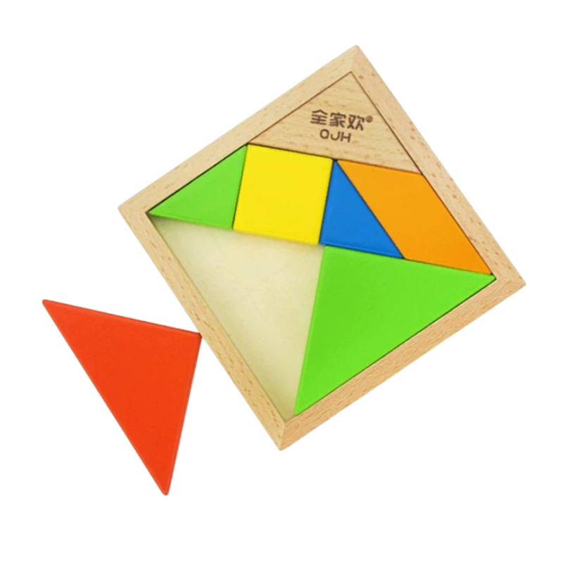 QJH Wooden Tangram Educational Puzzle 3Y+ | Shopee Malaysia