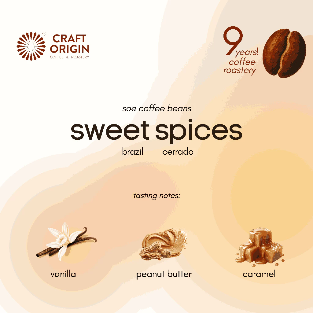 Craft Origin Sweet Spices Single Origin Espresso – specialty coffee beans Malaysia