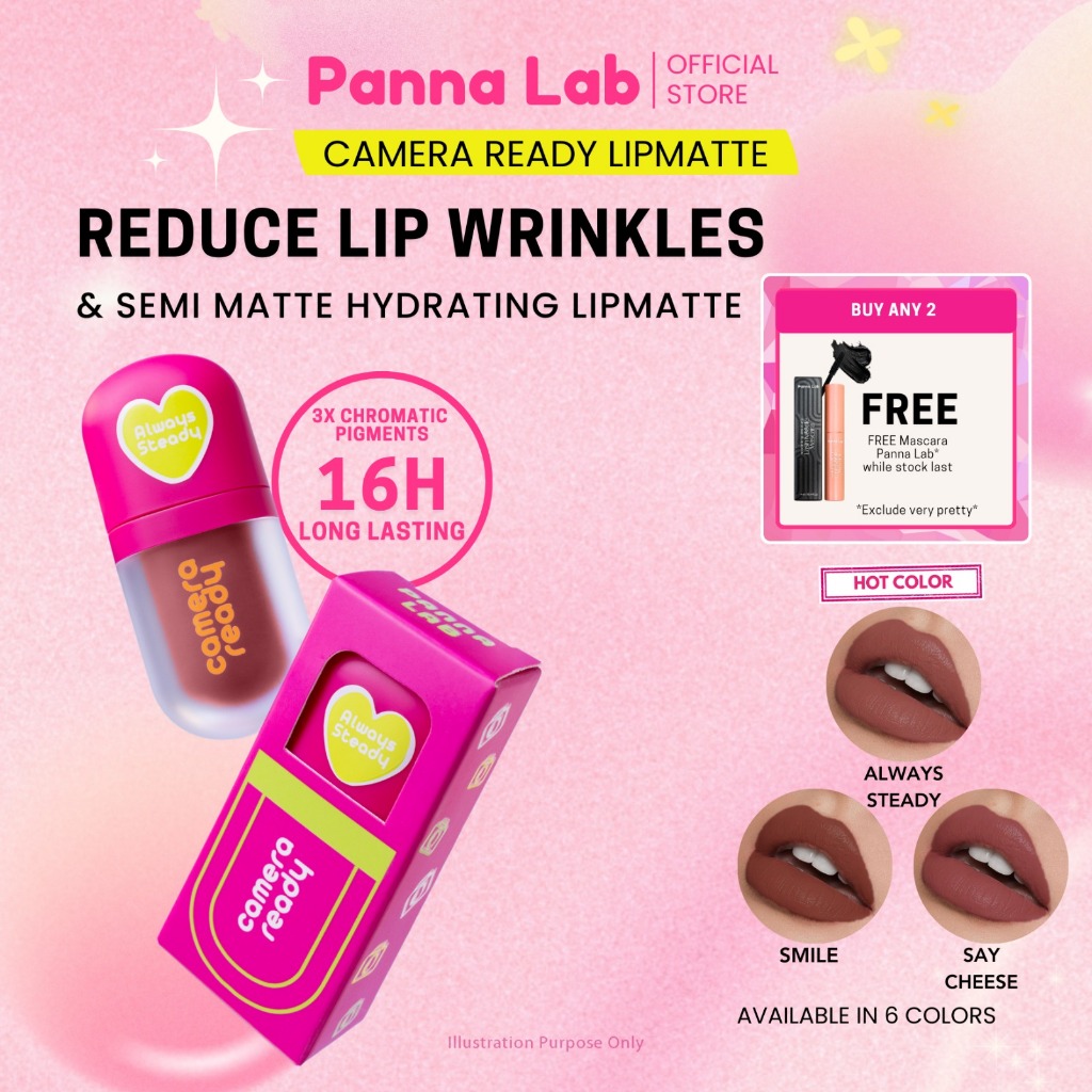PANNA LAB Camera Ready Liquid Lipmatte Peptide Lipstick Pigmented Color ...