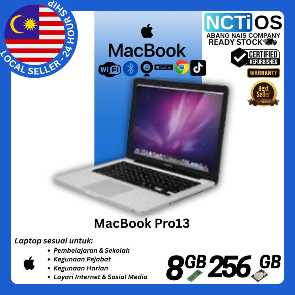 (REFURBISHED) APPLE MACBOOK PRO LATE 2012 A1278 INTEL CORE I5 8GB RAM ...