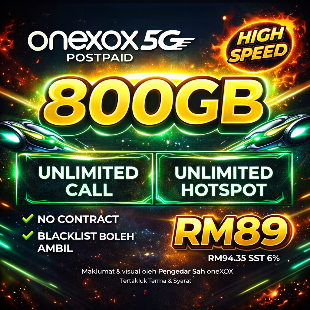 🔥🔥PROMO!!🔥🔥 XOX 800GB HIGHSPEED DATA 4G/5G SIMKAD ONEXOX POSTPAID NO ...