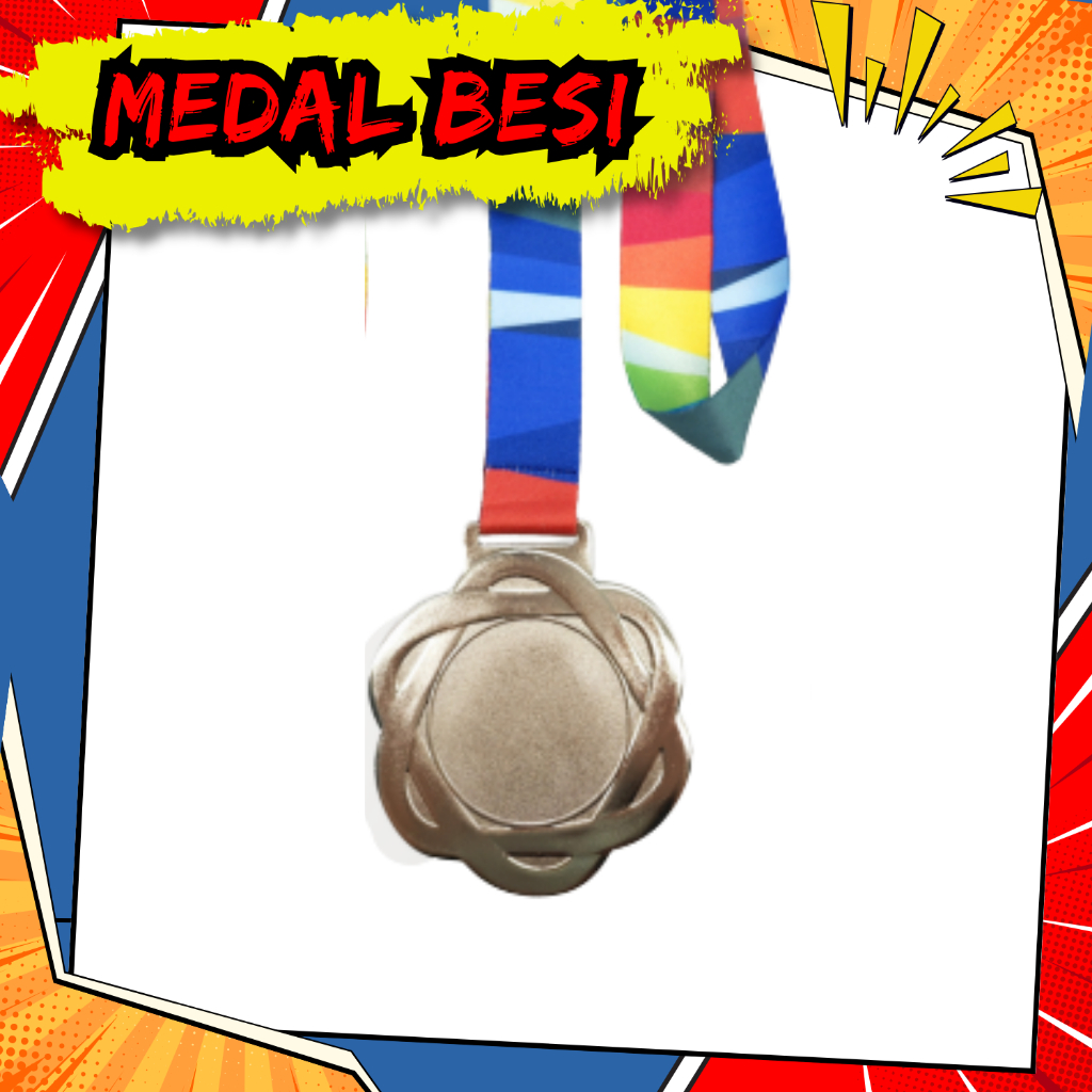 MP 375 Metal Medal | Medal Besi + Ribbon | Custom Sticker Design ...