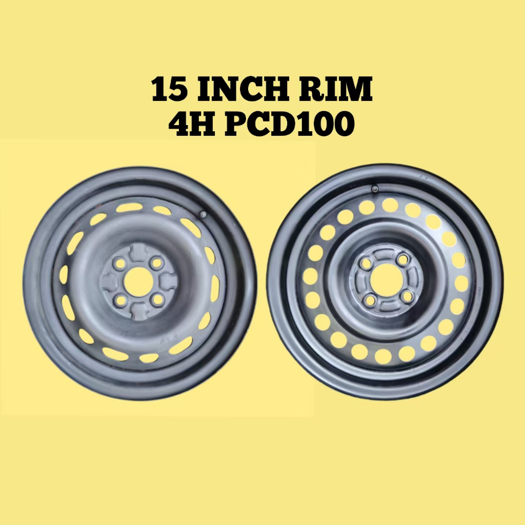 RIM BESI 15 INCH STEEL RIM TOYOTA / HONDA / NISSAN / PROTON / MAZDA ...