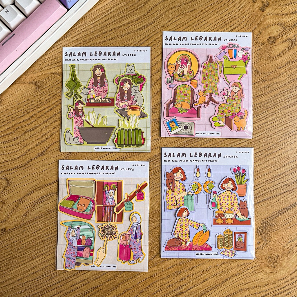 deco stickers (Raya series) - kampung girl ft. Mawar, Lily, Dahlia and ...