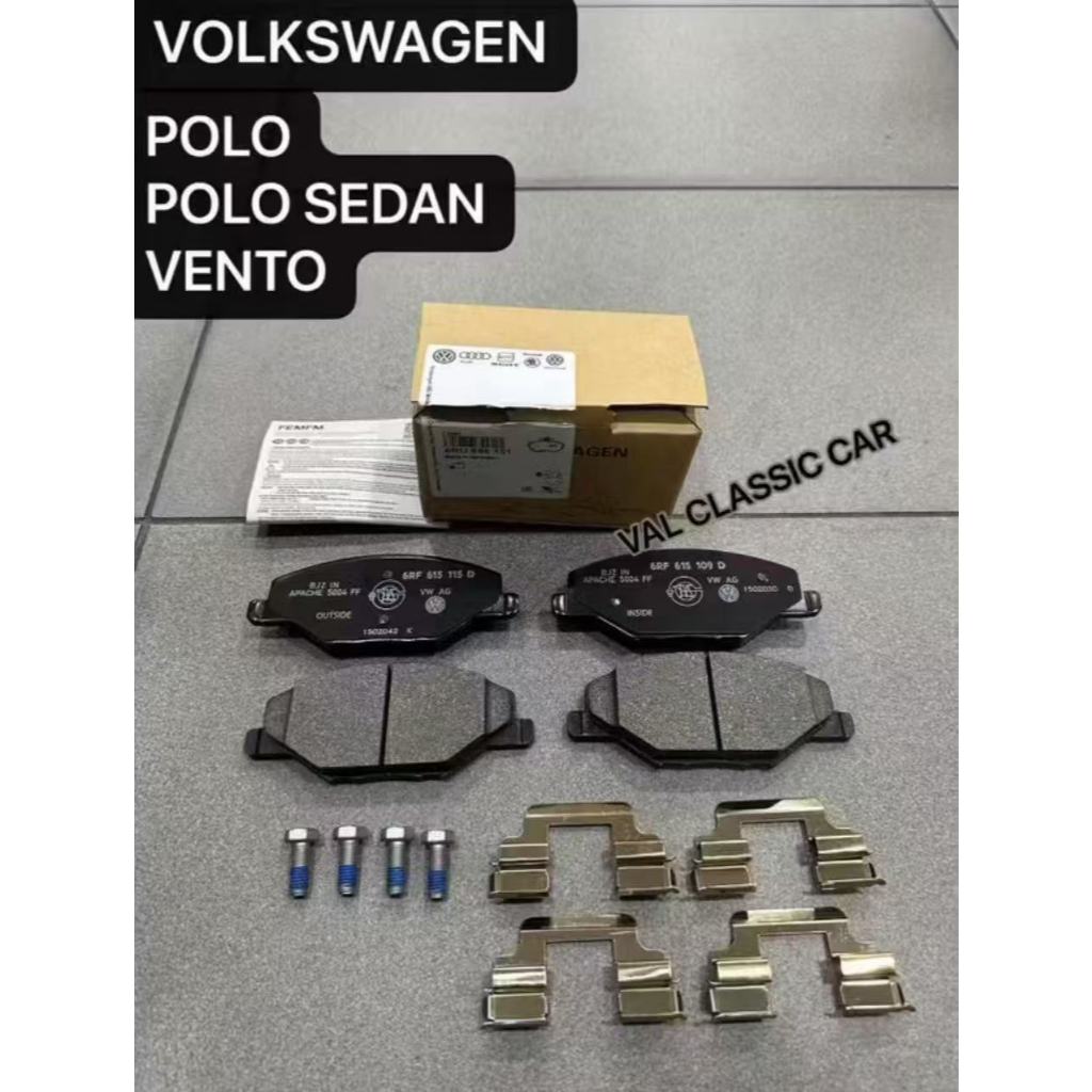 (100% ORIGINAL) VOLKSWAGEN POLO SEDAN POLO VENTO DISC BRAKE PAD FRONT ...
