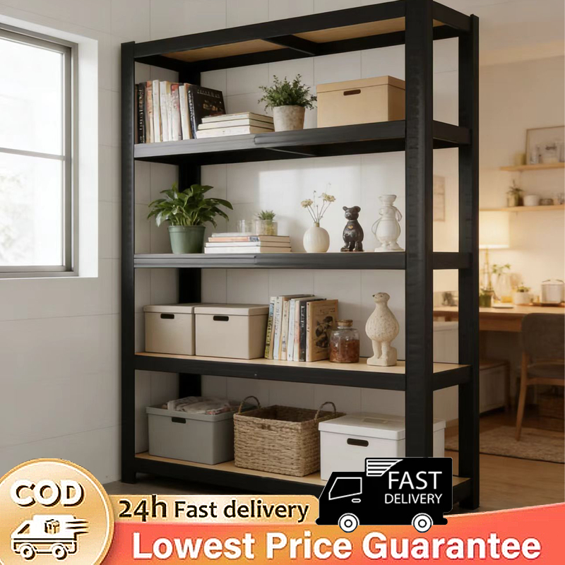 3/5 Tier Rak Besi Storage Rack Heavy Duty Rack Dapur Rack Boltless Rack ...