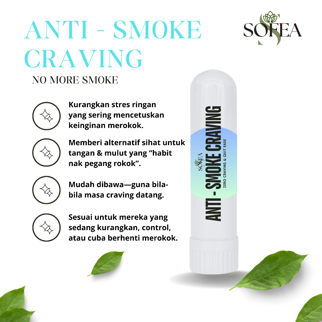 Anti Smoke Craving Inhaler Stick | Bantu Kurangkan Keinginan Merokok ...