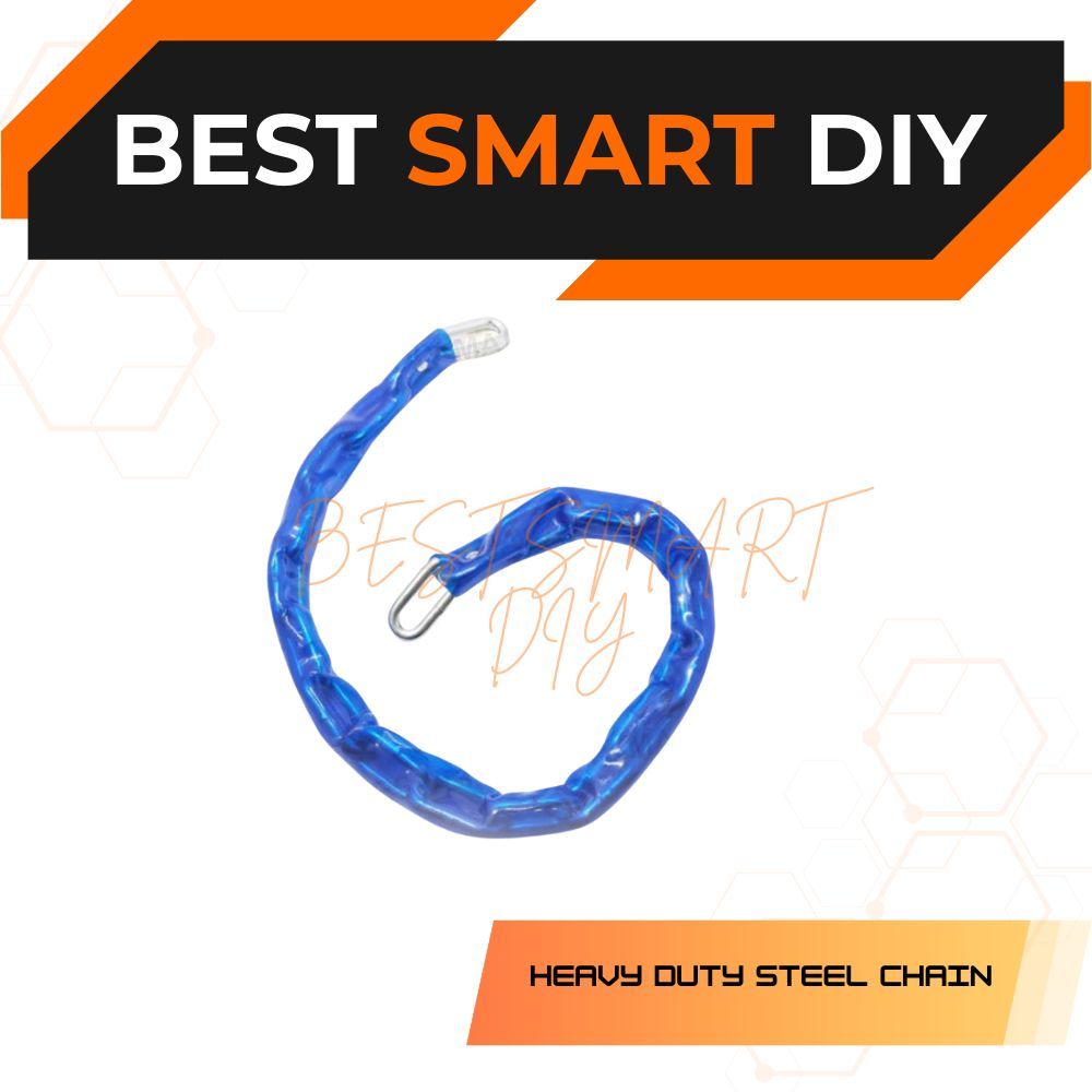 Heavy Duty Chrome Security Chain | Rubber Coated | Anti-Cut Protection ...