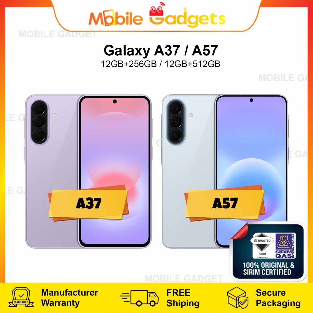 [ NEW ARRIVAL ] Samsung Galaxy A37 / A57 5G [12GB+256GB/512GB] | Original Malaysia Set