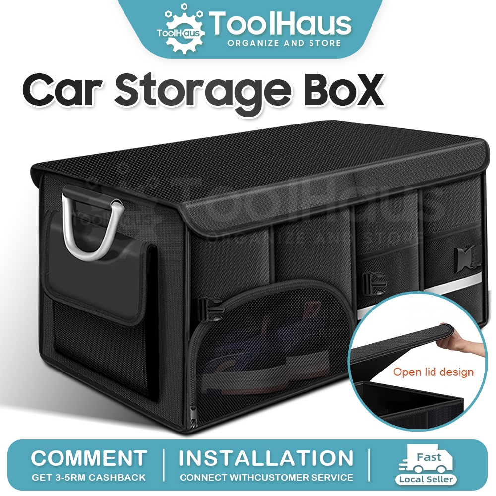 Car Boot Organiser Foldable Waterproof Car Trunk 36/72/92/112L Foldable ...