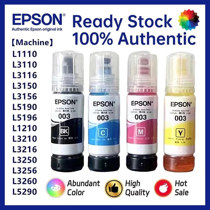 EpsonRefillInk003 L1110/L3110/L3116/L3150/L3156/L5190/L5196/L1210/L3210 ...