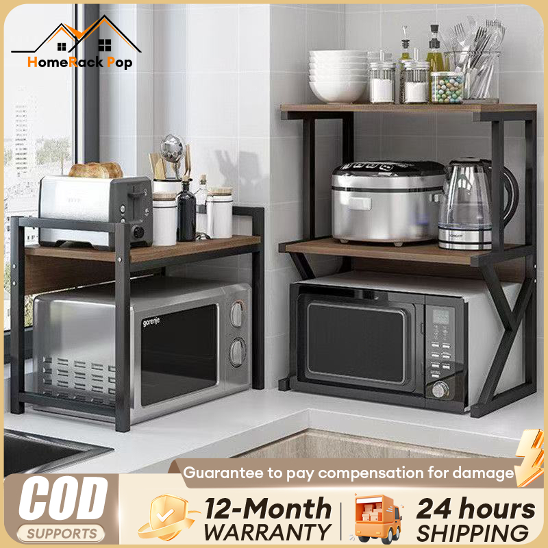 Multifunction Countertop Kitchen Organizer Microwave Oven Rack Rak ...