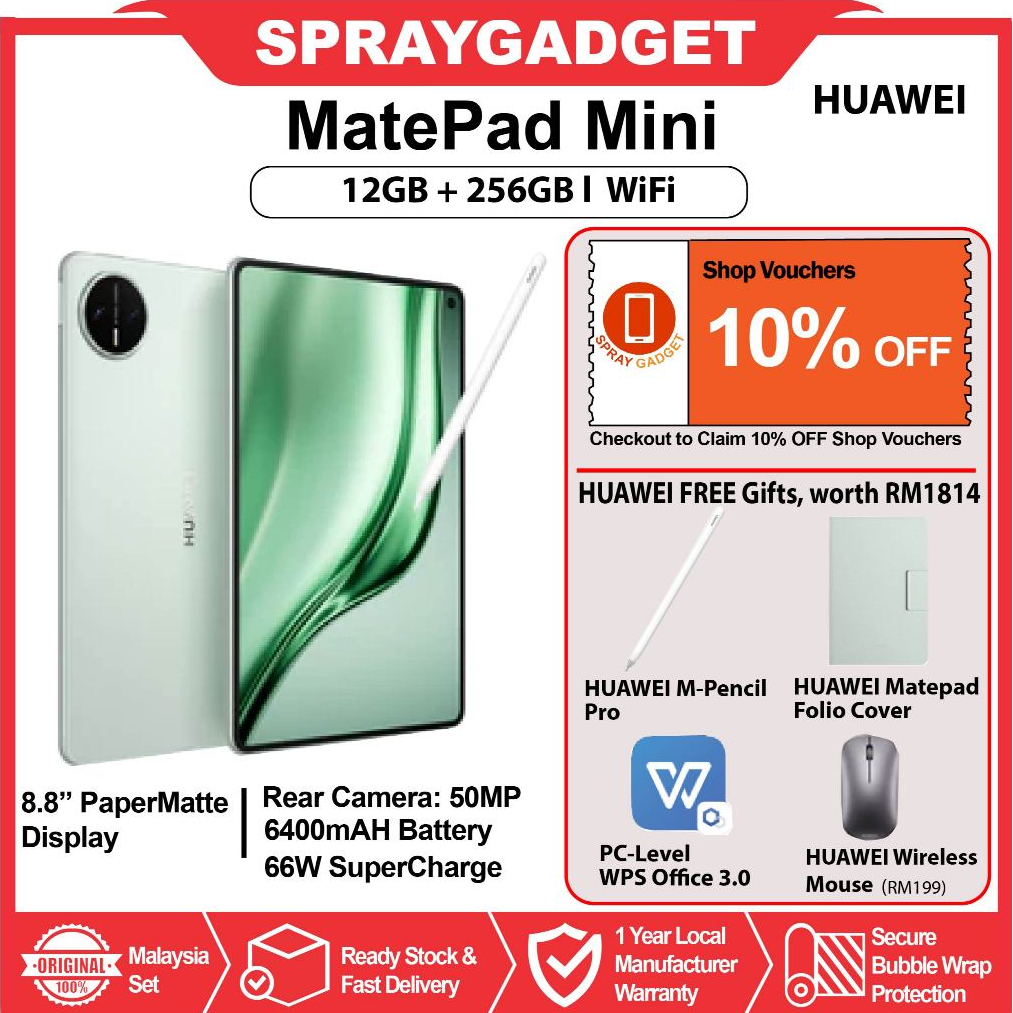 Buy huawei matepad mini Online With Best Price, May 2026 | Shopee Malaysia