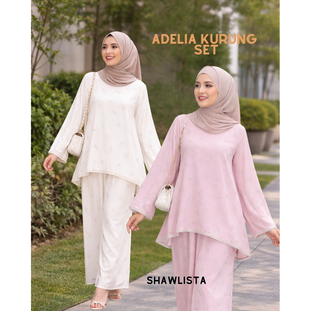 RAYA 2026 Adelia Kurung Moden / Kebaya / Pario set | Shopee Malaysia