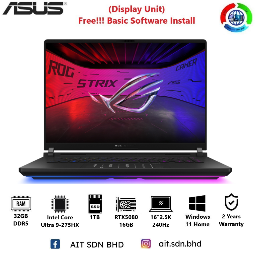 ASUS ROG Strix SCAR 16 G635LW275-0ECAXHBAX30 16