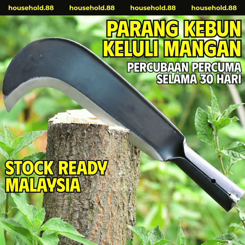 Parang Tajam Untuk Berkebun - Sabit Golok Serbaguna Heavy Duty Mangan ...