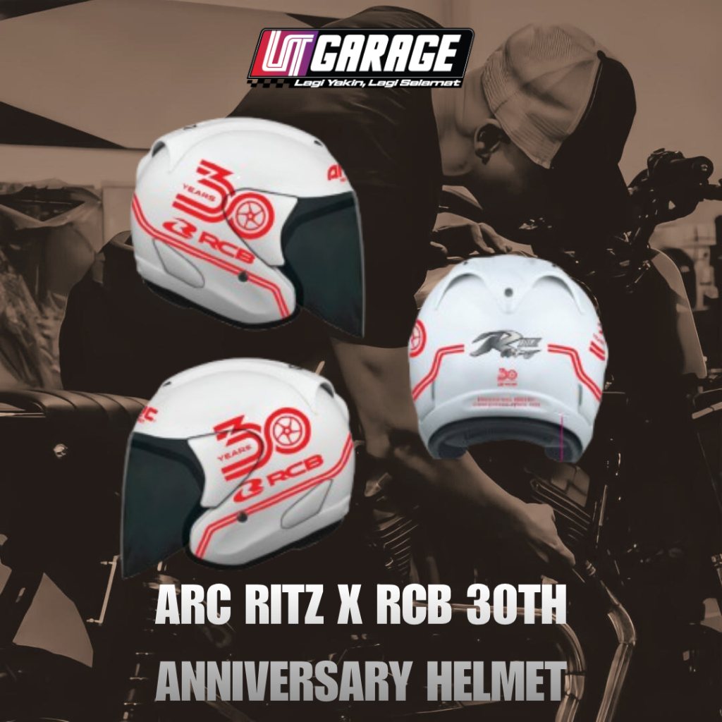 ARC RITZ x RCB 30th ANNIVERSARY HELMET LIMITED EDITION | Shopee Malaysia