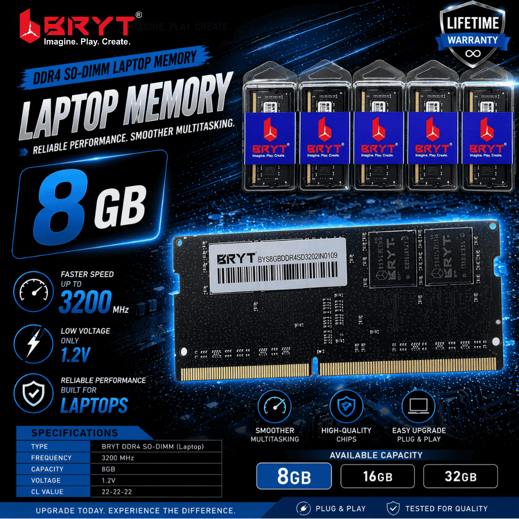 [READY STOCK] BRYT DRAM DDR4 3200MHZ 8GB/16GB | Shopee Malaysia