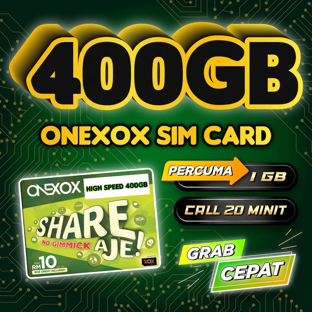 🔥🔥🔥PERCUMA PLEN BULAN PERTAMA🔥🔥🔥ONEXOX 400GB🔥🔥🔥UNLIMITED DATA🔥🔥🔥ONEXOX ...