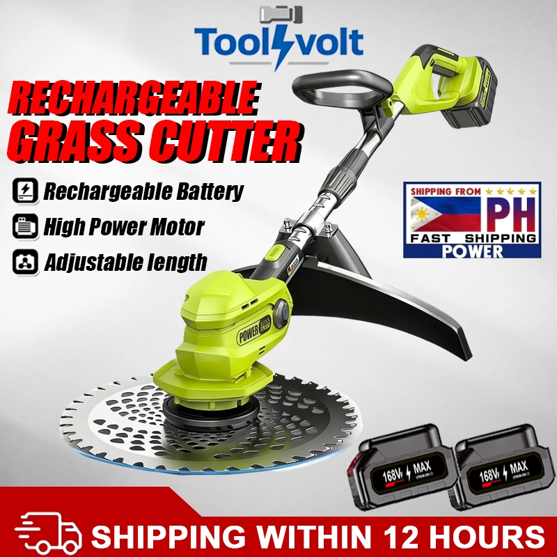 ToolVolt Mesin Rumput Bateri Cordless Grass Cutter High Quality ...