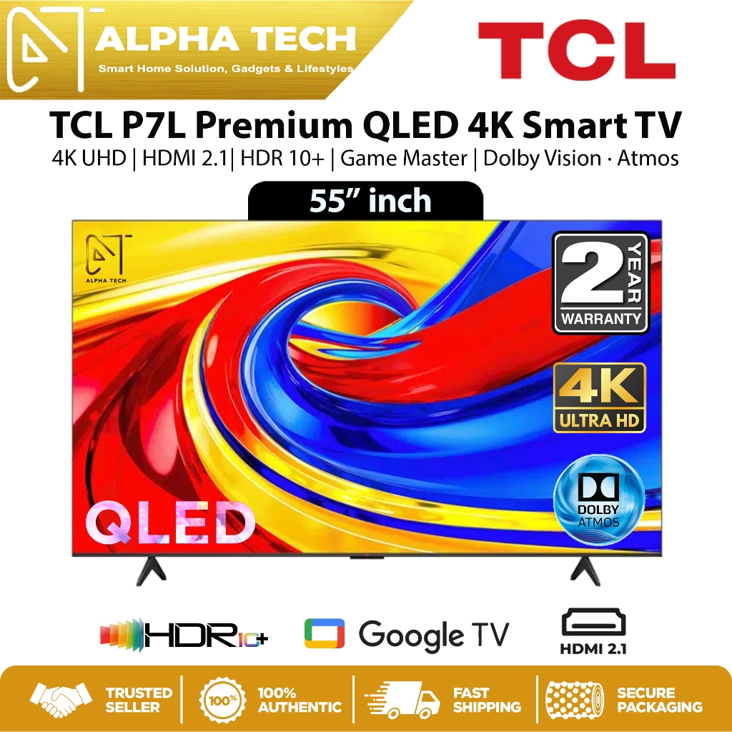 TCL 2026 P7L QLED 4K Smart TV (55
