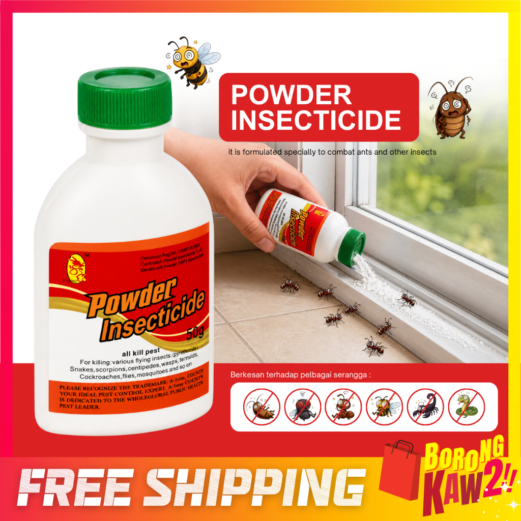 50g Powder Insecticides Kill All Pests Baits Flying Scale Insecticide ...