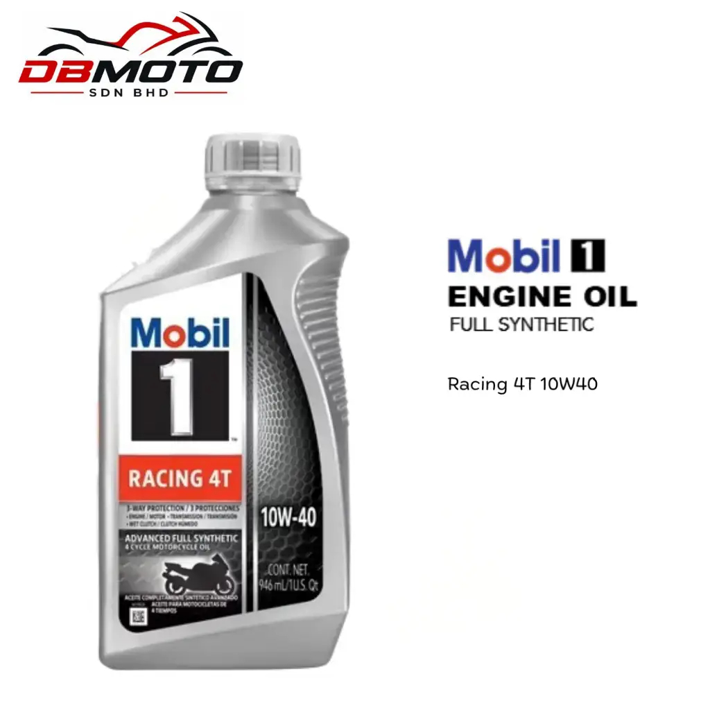 Mobil 1 Racing 4T 10W-40 10w40 1L 1 Litre Full Synthetic Advanced ...