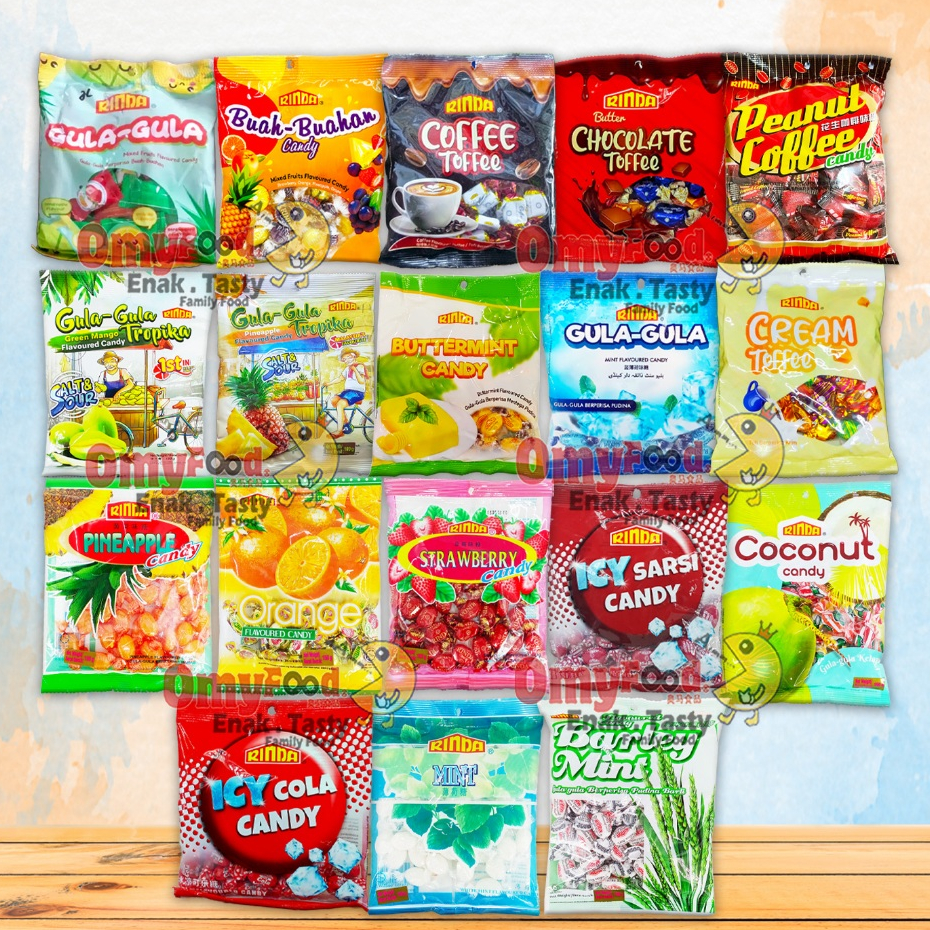 Rinda Candy [Mix Fruit/Butter Mint/Toffee/Orange/Strawberry/Coconut ...