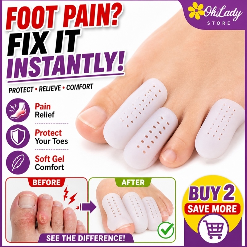 Toe Guard Cover Protector Big Toe Caps Sleeve Ingrown Toenail Corn ...