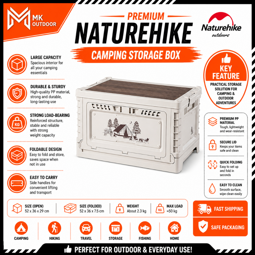 Naturehike camping storage box outdoor side door portable spring outing ...