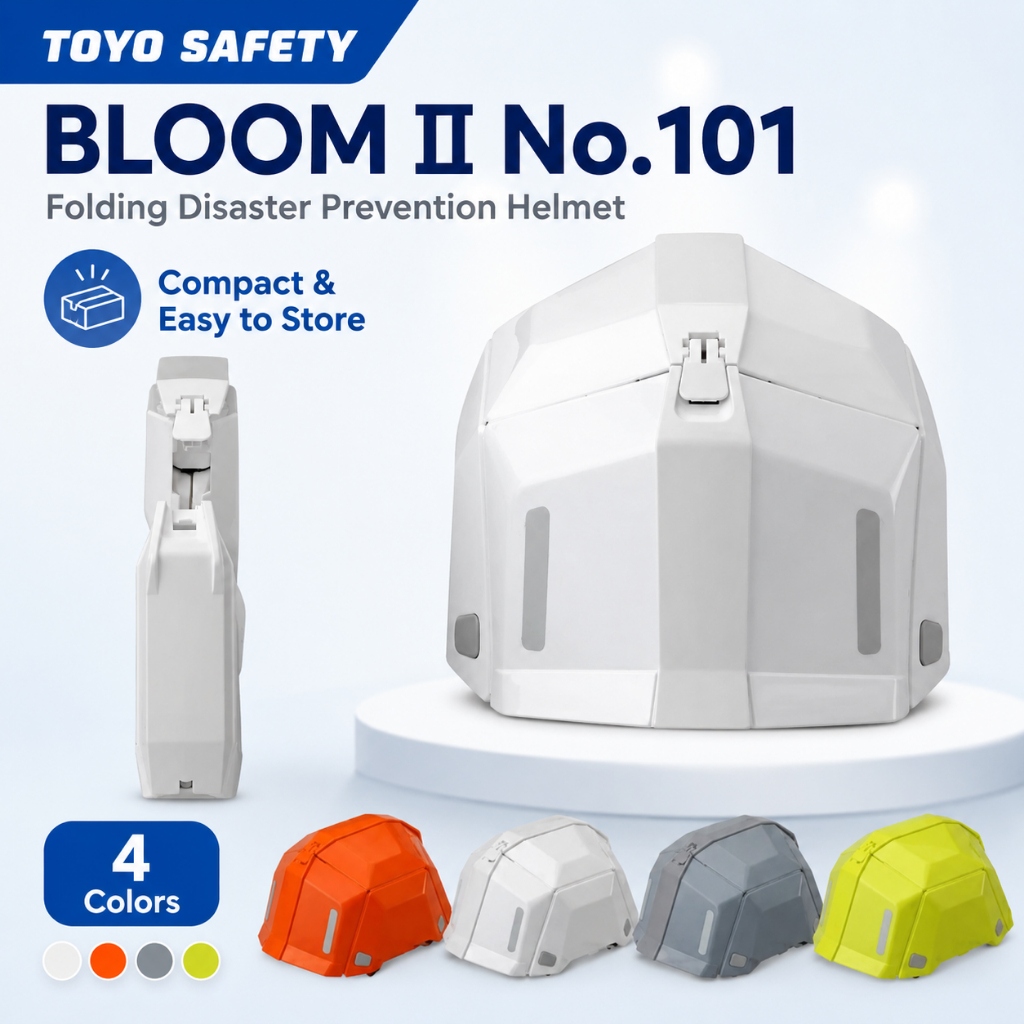 TOYO SAFETY Emergency Folding Helmet BLOOM II No.101 - Various Colors ...