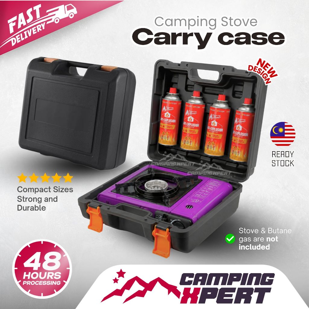 Portable Carrying Case Mini Stove Butane Hiking Travel Camping Stove ...