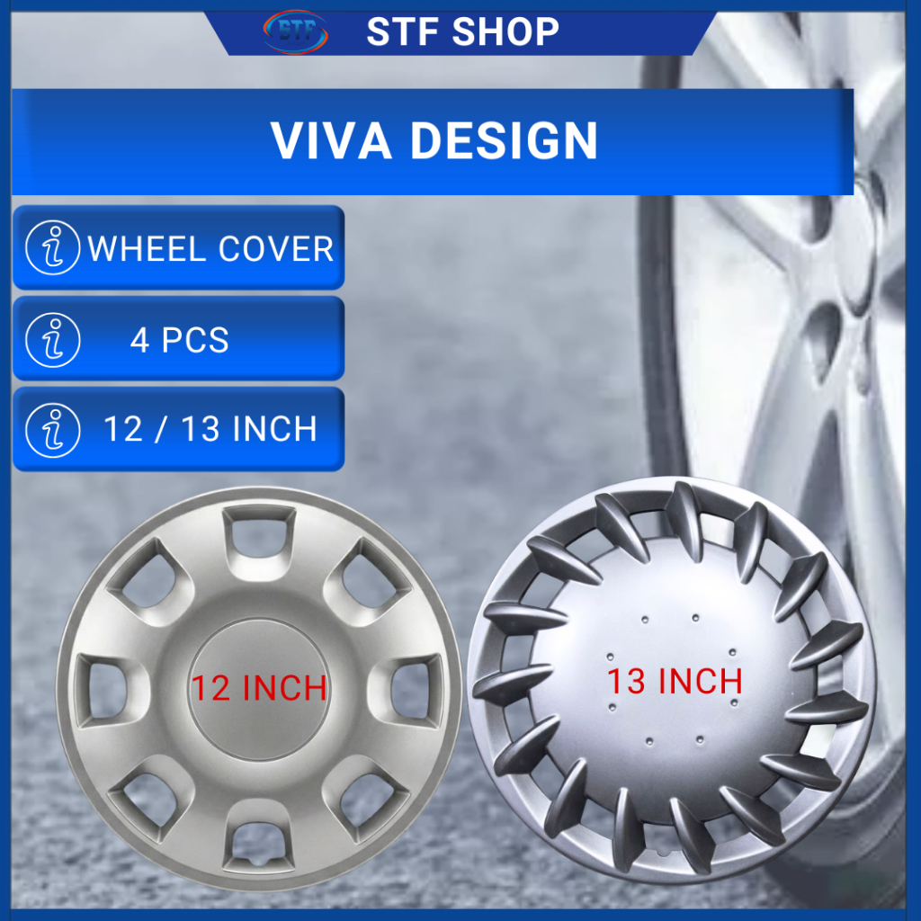 Universal R13'' Inch Car Wheel Cover Tyre Center Hub Cap Steel Rim ...