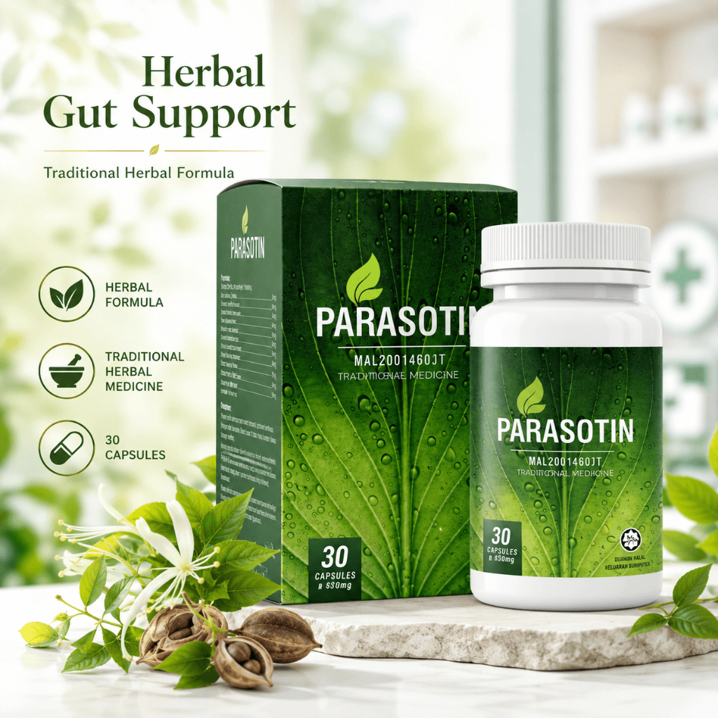 HQ Original PARASOTIN Herbal Gut Cleanse & Digestive Support 30 ...