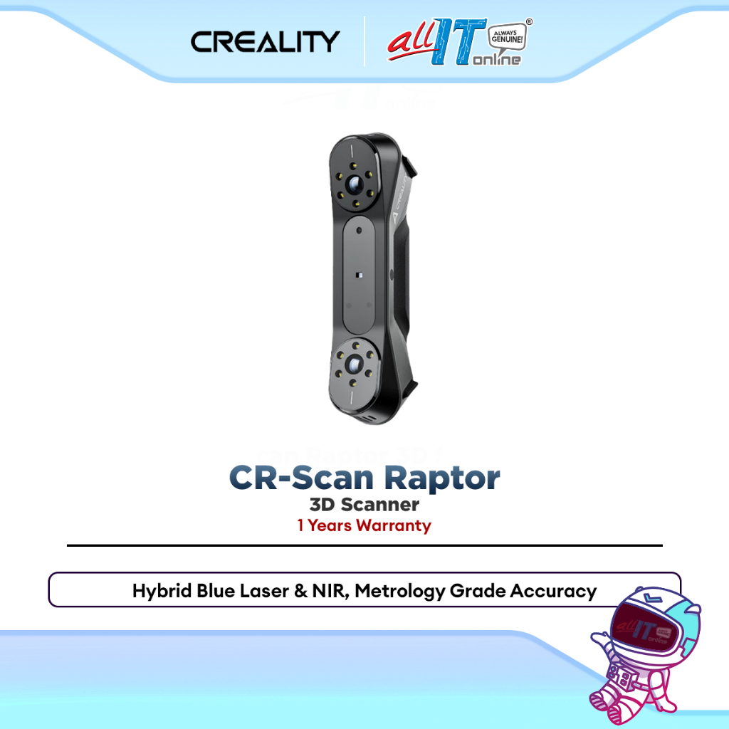 Creality CR-Scan Raptor 3D Scanner High Precision Portable Laser & NIR ...