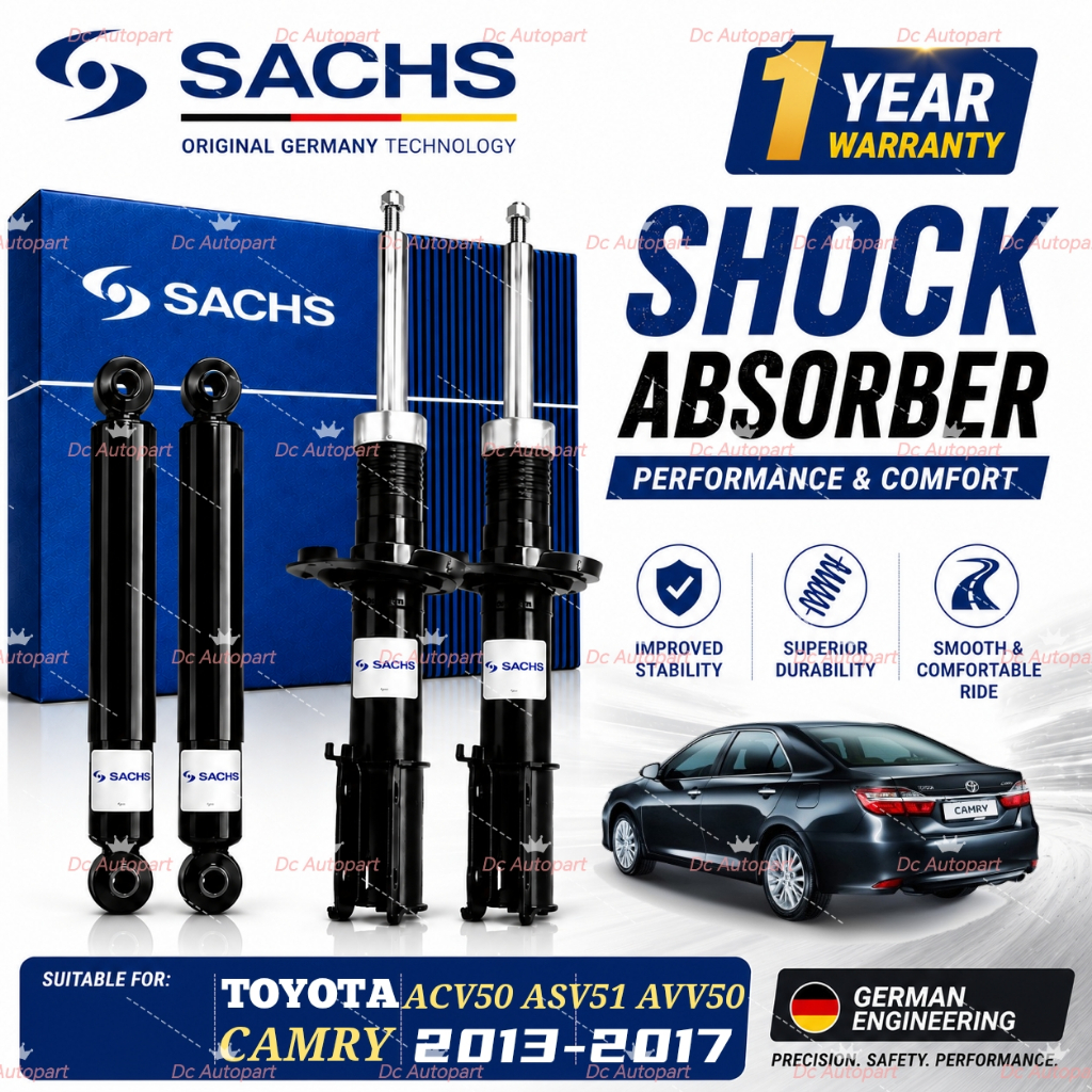 SACHS ORIGINAL SHOCK ABSORBER TOYOTA CAMRY ACV50 ACV51 ASV51 AVV50 2.0 ...