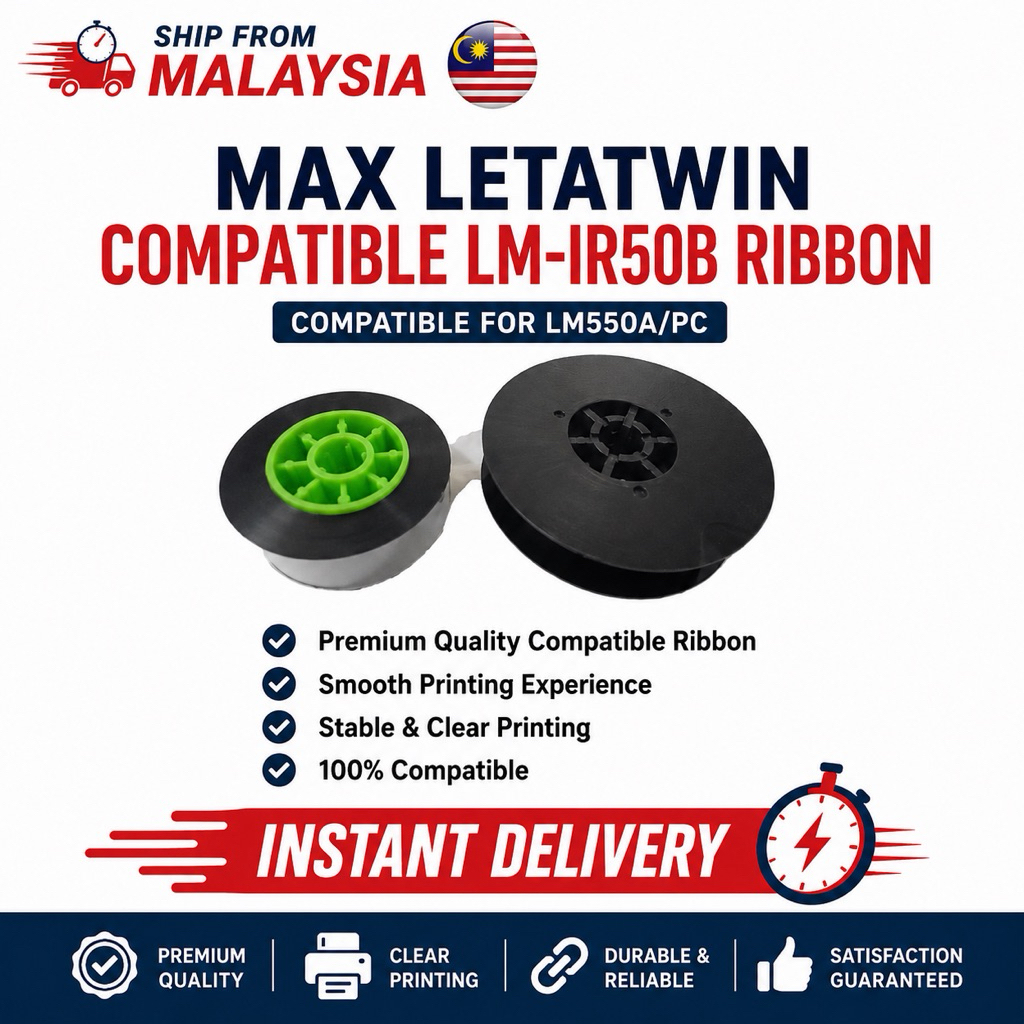 [ READY STOCK ] Max Letatwin LM-IR50B Compatible Ink Ribbon LM-550 ...